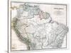 Old Map Of Northern South America-Tektite-Stretched Canvas