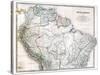 Old Map Of Northern South America-Tektite-Stretched Canvas