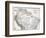 Old Map Of Northern South America-Tektite-Framed Art Print