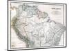 Old Map Of Northern South America-Tektite-Mounted Art Print