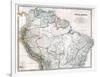 Old Map Of Northern South America-Tektite-Framed Art Print