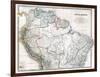 Old Map Of Northern South America-Tektite-Framed Art Print