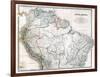 Old Map Of Northern South America-Tektite-Framed Art Print