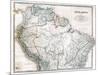 Old Map Of Northern South America-Tektite-Mounted Art Print