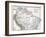 Old Map Of Northern South America-Tektite-Framed Art Print