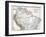 Old Map Of Northern South America-Tektite-Framed Art Print