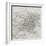 Old Map Of Nuremberg, Germany-marzolino-Framed Art Print