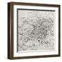 Old Map Of Nuremberg, Germany-marzolino-Framed Art Print