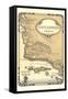 Old Map of Santa Barbara, California-null-Framed Stretched Canvas