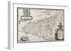 Old Map Of Sicily-marzolino-Framed Premium Giclee Print