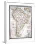 Old Map Of South America-Tektite-Framed Art Print