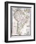 Old Map Of South America-Tektite-Framed Art Print