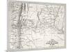 Old Map Of South-American Region Between Santiago And Buenos Aires-marzolino-Mounted Art Print