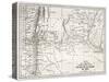 Old Map Of South-American Region Between Santiago And Buenos Aires-marzolino-Stretched Canvas