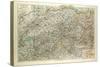 Old Map of Switzerland-null-Stretched Canvas