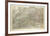 Old Map of Switzerland-null-Framed Giclee Print