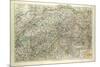 Old Map of Switzerland-null-Mounted Giclee Print