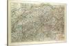 Old Map of Switzerland-null-Stretched Canvas