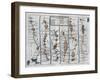 Old Map of the Road from Dartmouth to Minhead in Somerset-Shire-null-Framed Giclee Print