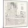 Old Map of the Ward of Cheap About 1750 London-null-Mounted Giclee Print