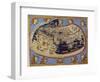 Old Map of the World Ptolemaic World, 1482-null-Framed Giclee Print