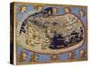 Old Map of the World Ptolemaic World, 1482-null-Stretched Canvas