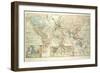 Old Map of the World-null-Framed Giclee Print