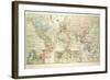 Old Map of the World-null-Framed Giclee Print