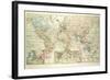 Old Map of the World-null-Framed Giclee Print