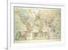 Old Map of the World-null-Framed Giclee Print