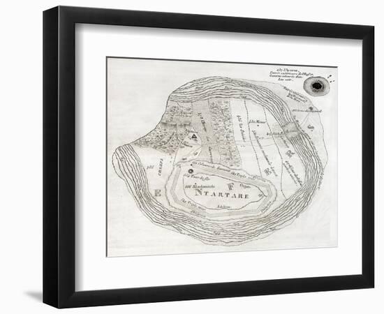 Old Map Of Underworld, Such As Described In The Aeneid Sixth Book-marzolino-Framed Art Print