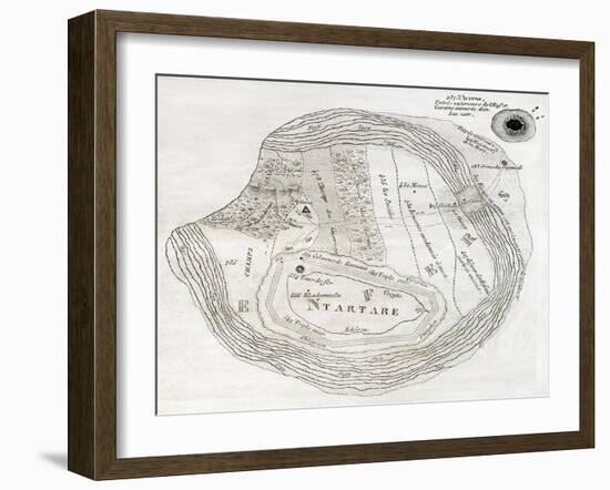 Old Map Of Underworld, Such As Described In The Aeneid Sixth Book-marzolino-Framed Art Print