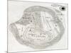 Old Map Of Underworld, Such As Described In The Aeneid Sixth Book-marzolino-Mounted Art Print