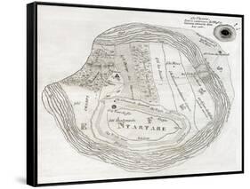 Old Map Of Underworld, Such As Described In The Aeneid Sixth Book-marzolino-Framed Stretched Canvas