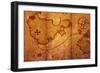 Old Map With A Compass On It-molodec-Framed Premium Giclee Print