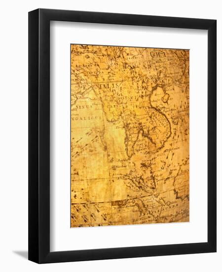 Old Map-VibrantImage-Framed Art Print