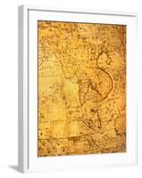 Old Map-VibrantImage-Framed Art Print