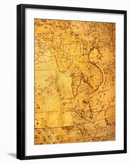 Old Map-VibrantImage-Framed Art Print