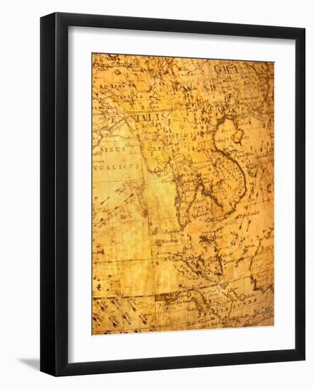 Old Map-VibrantImage-Framed Art Print