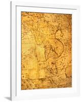 Old Map-VibrantImage-Framed Art Print