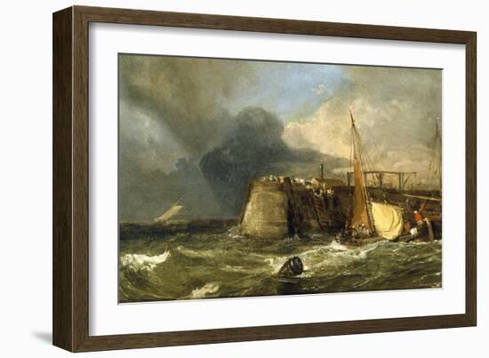 Old Margate Pier-J. M. W. Turner-Framed Giclee Print