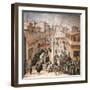 Old Market, 16th Century Work, Preserved in Hall of Wardrobe, Palazzo Vecchio, Florence, Italy-null-Framed Giclee Print