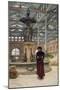 Old Market Hall and Fountain, Birmingham, 1880 (W/C on Paper)-Walter Langley-Mounted Giclee Print