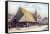 Old Market Hall, Auray-Arthur G. Bell-Framed Stretched Canvas