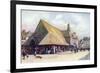 Old Market Hall, Auray-Arthur G. Bell-Framed Premium Giclee Print