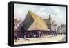 Old Market Hall, Auray-Arthur G. Bell-Framed Stretched Canvas