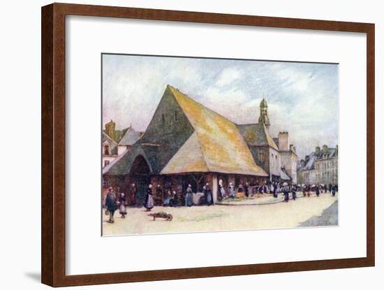 Old Market Hall, Auray-Arthur G. Bell-Framed Art Print