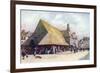 Old Market Hall, Auray-Arthur G. Bell-Framed Art Print