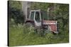 Old Massey Ferguson 698T Tractor Outside Farm Building, Norfolk, UK, June 2014-Ernie Janes-Stretched Canvas