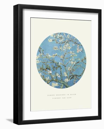 Old Masters, New Circles: Almond Branches in Bloom, San Remy, c.1890-Vincent van Gogh-Framed Art Print